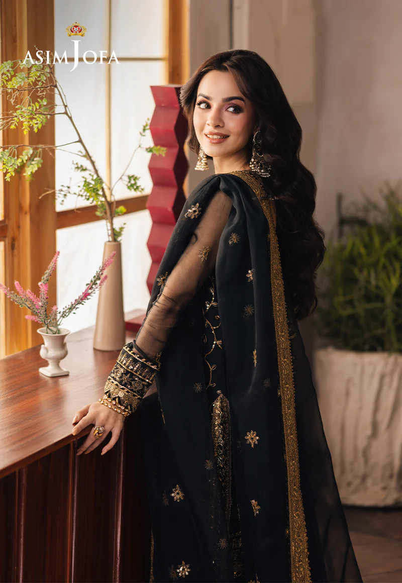 AJHE-04 EMBROIDERED ORGANZA 3 PCS - Image 10