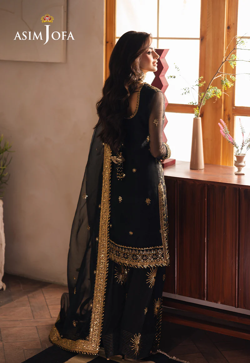 AJHE-04 EMBROIDERED ORGANZA 3 PCS - Image 8