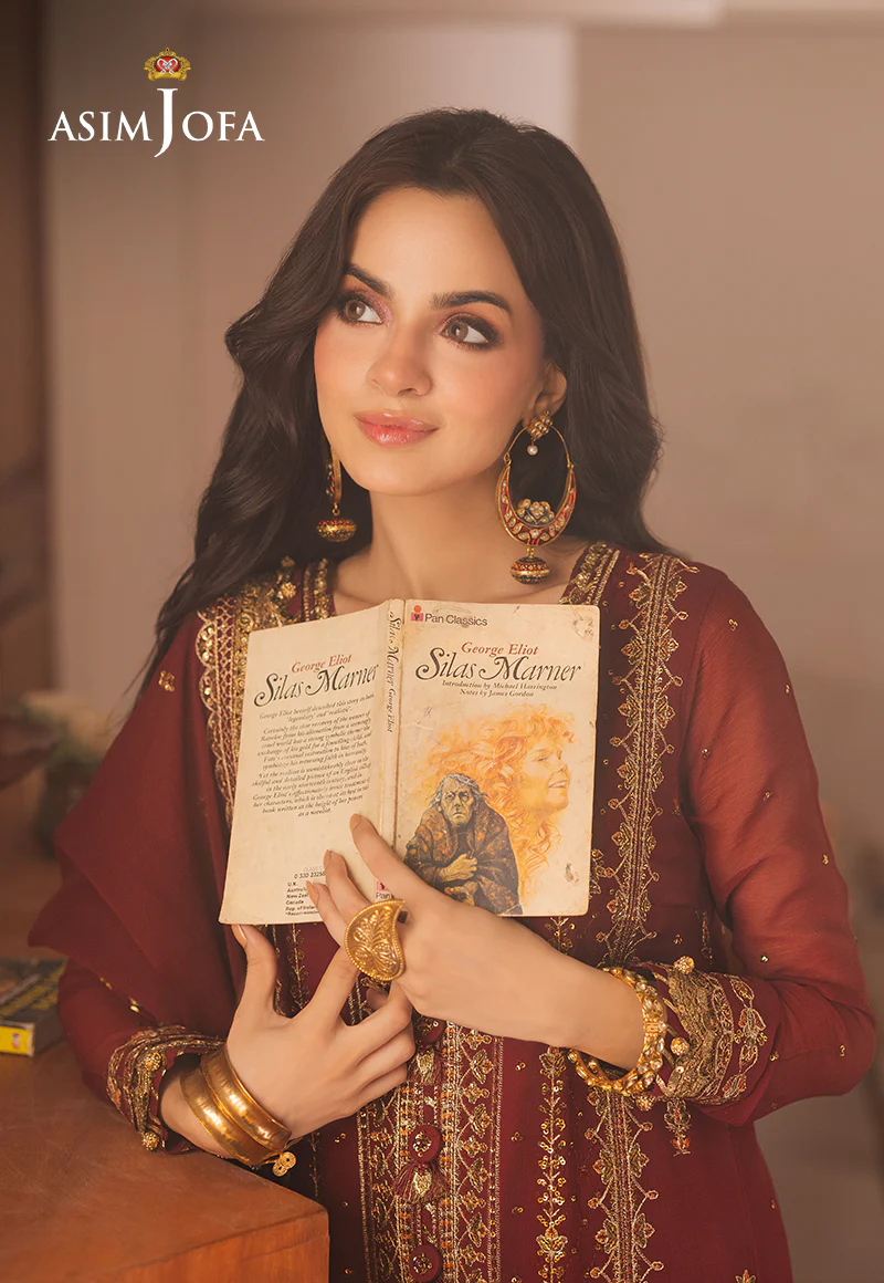 AJHE-02 EMBROIDERED CHIFFON 3 PCS - Image 11
