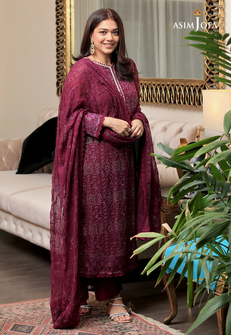 AJHJ-07 EMBROIDERED CHIFFON 3 PCS - Image 6