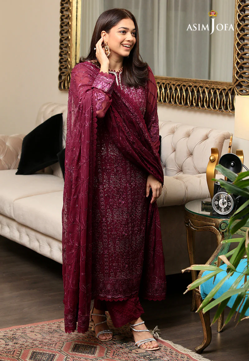 AJHJ-07 EMBROIDERED CHIFFON 3 PCS - Image 7