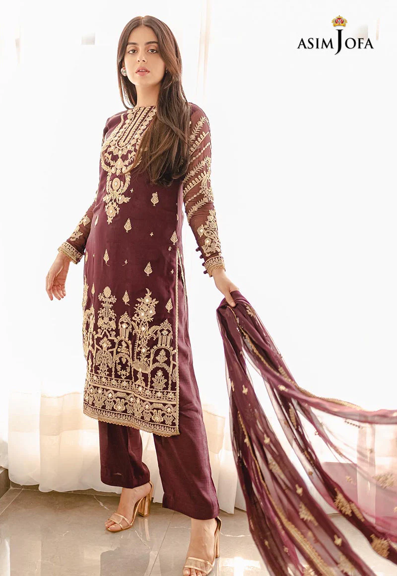 AJHJ-11 EMBROIDERED CHIFFON 3 PCS - Image 6