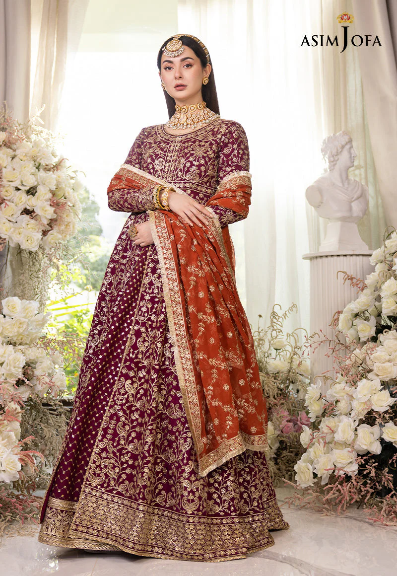 AJHJ-17 DESIGNERS STITCHED EMBROIDERED COTTON SILK 3 PCS