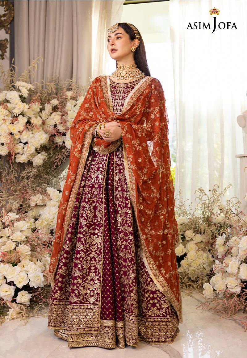 AJHJD-17 DESIGNERS STITCHED EMBROIDERED COTTON SILK STITCHED 1 PC - Image 10
