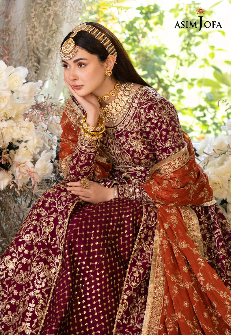AJHJD-17 DESIGNERS STITCHED EMBROIDERED COTTON SILK STITCHED 1 PC - Image 11
