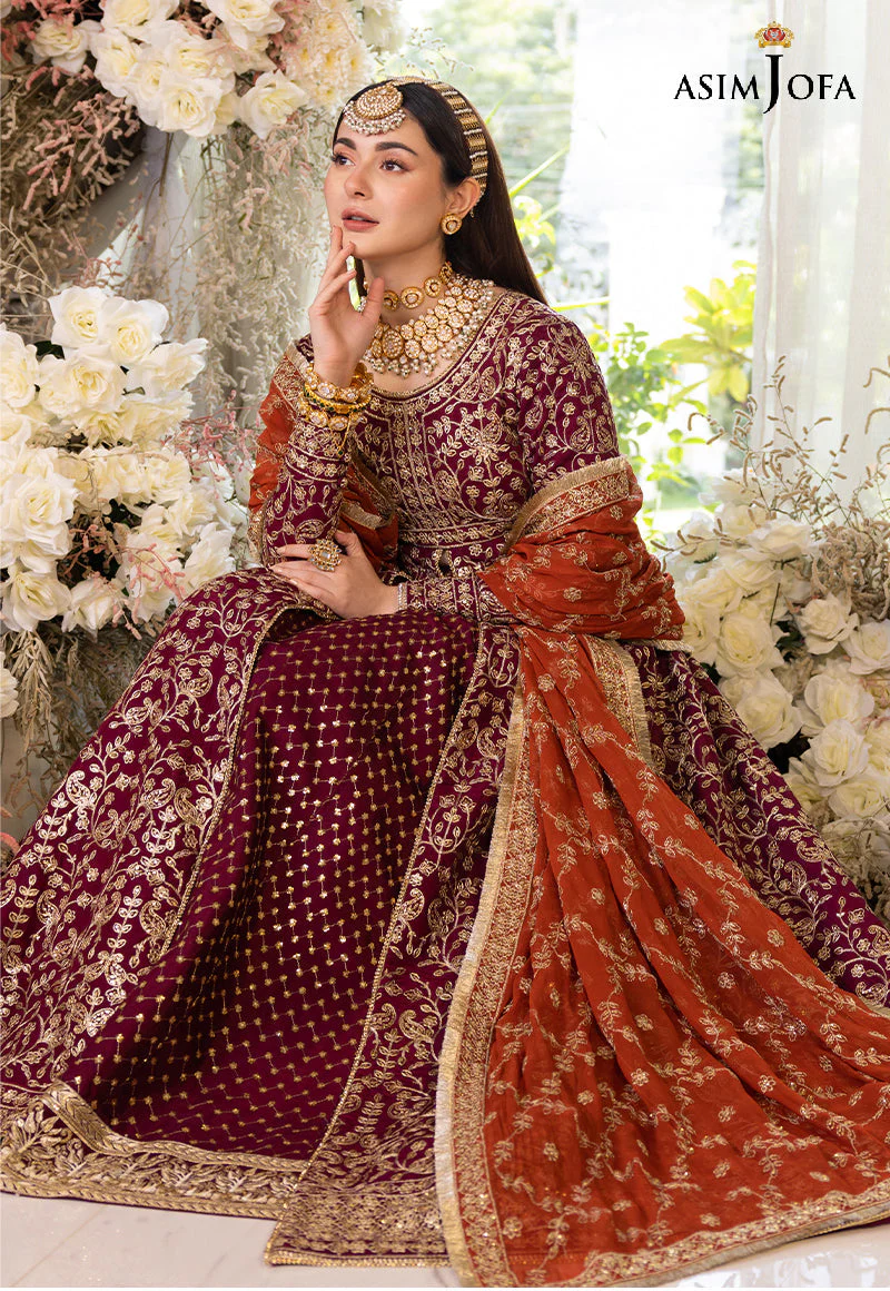 AJHJD-17 DESIGNERS STITCHED EMBROIDERED COTTON SILK STITCHED 1 PC - Image 13