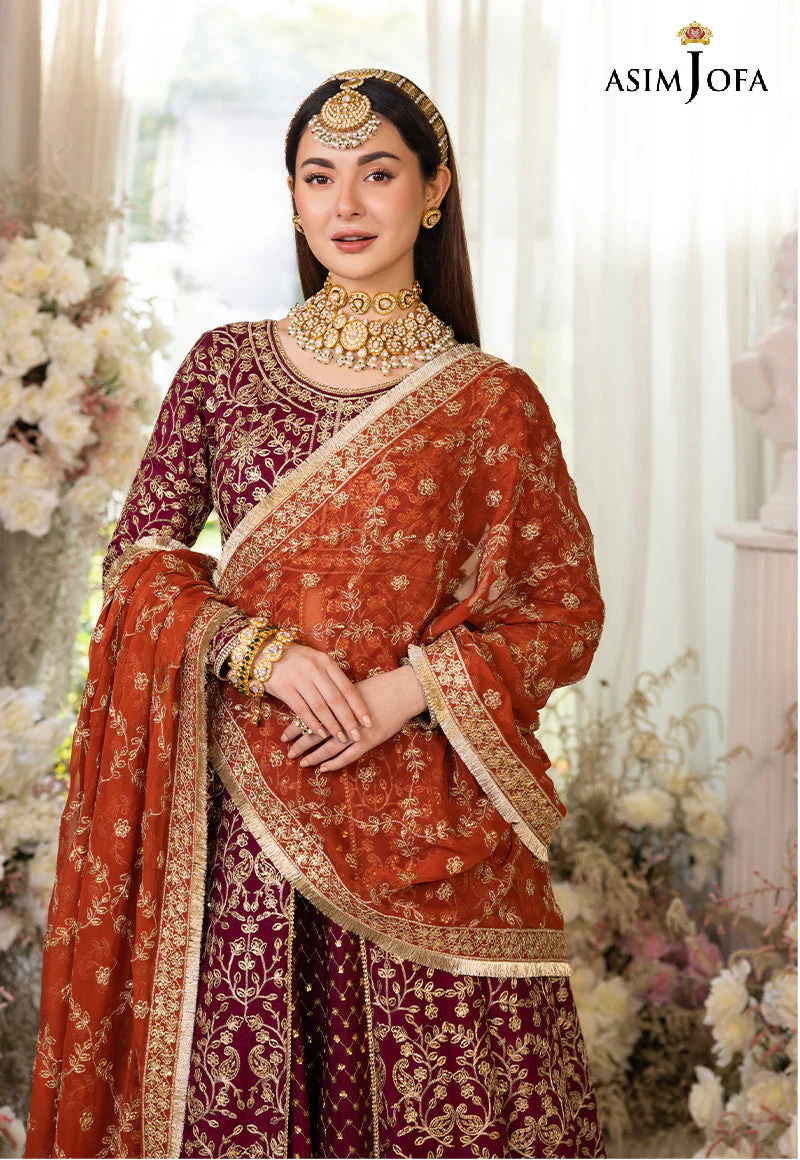 AJHJD-17 DESIGNERS STITCHED EMBROIDERED COTTON SILK STITCHED 1 PC - Image 15