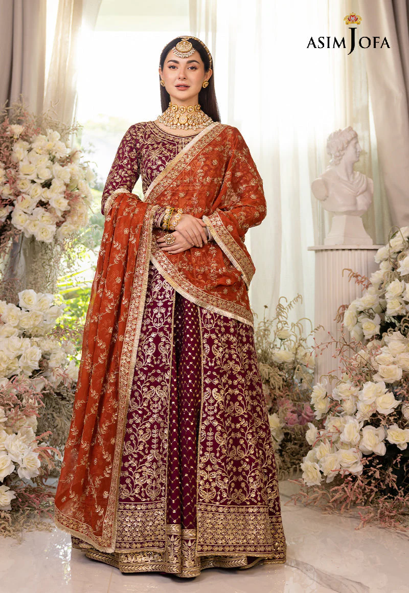 AJHJD-17 DESIGNERS STITCHED EMBROIDERED COTTON SILK STITCHED 1 PC - Image 16