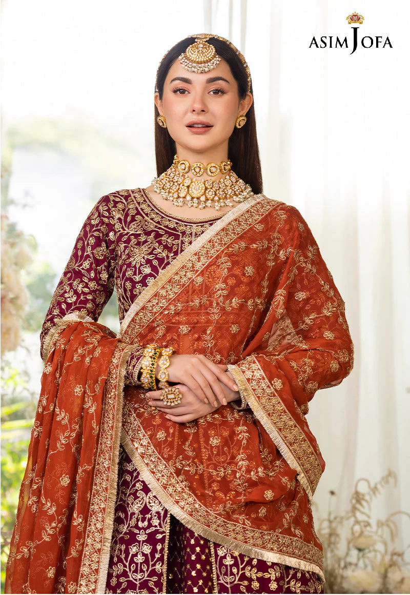 AJHJD-17 DESIGNERS STITCHED EMBROIDERED COTTON SILK STITCHED 1 PC - Image 17