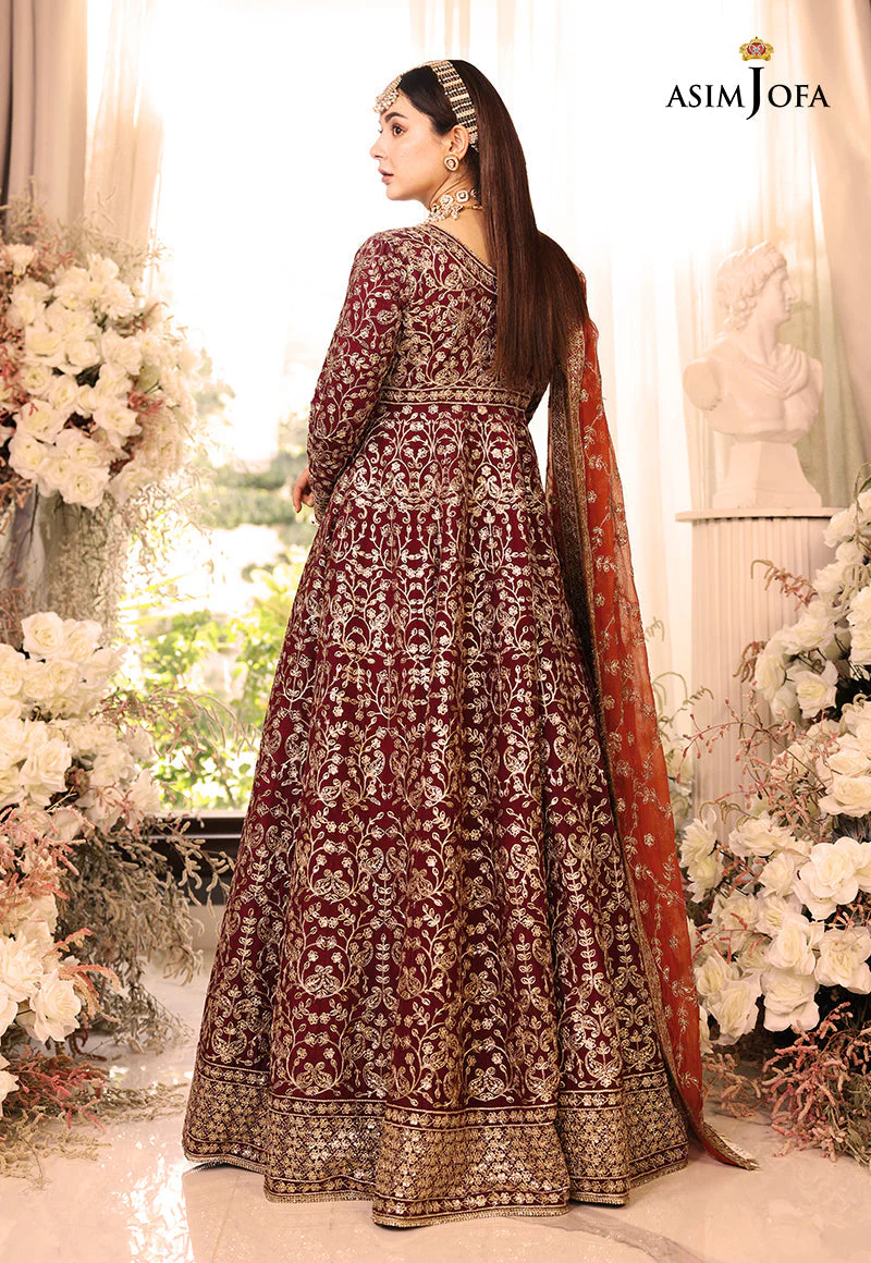 AJHJD-17 DESIGNERS STITCHED EMBROIDERED COTTON SILK STITCHED 1 PC - Image 2