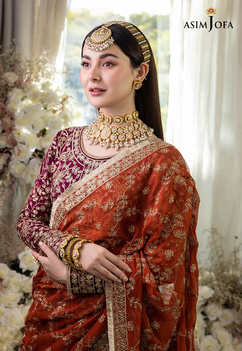 AJHJD-17 DESIGNERS STITCHED EMBROIDERED COTTON SILK STITCHED 1 PC - Image 7