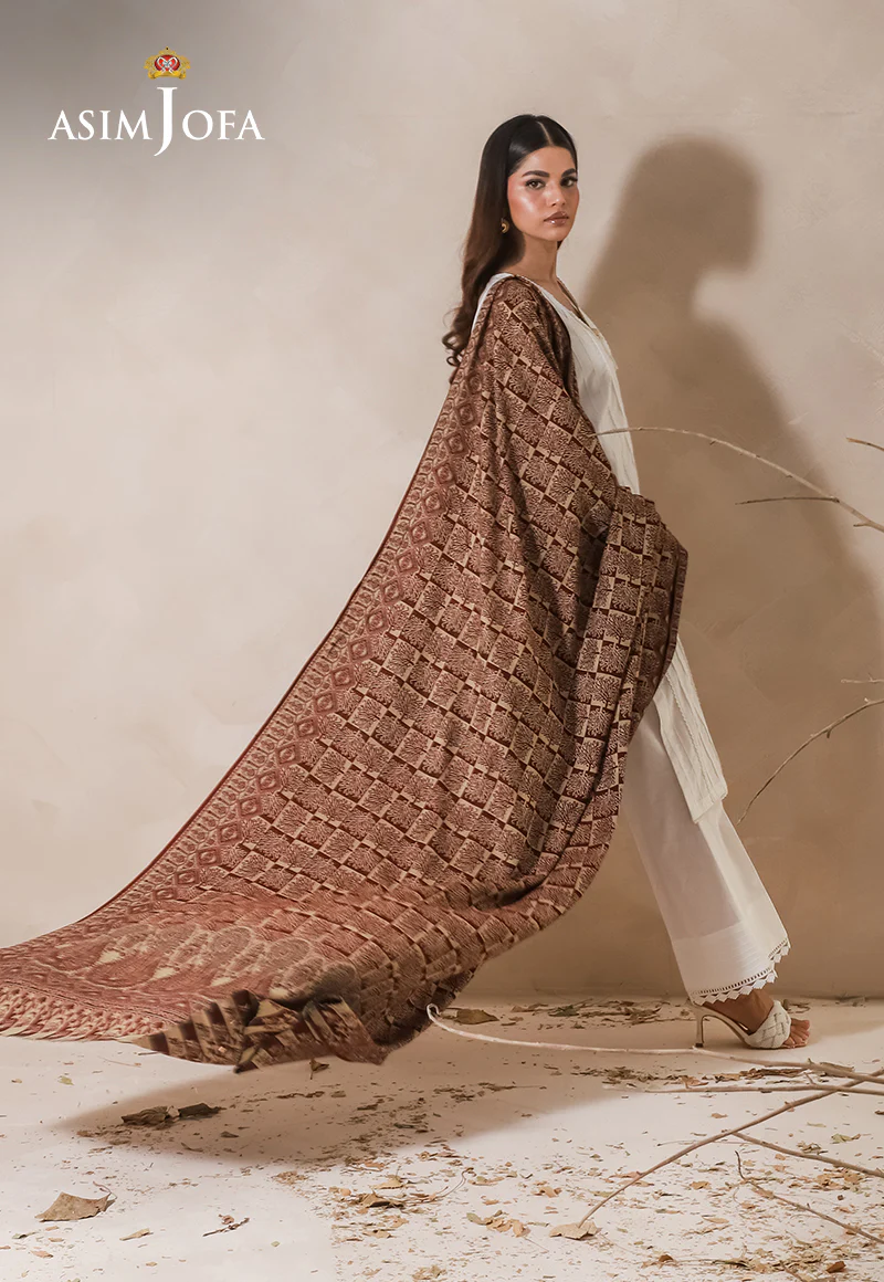 AJHS-02 PAISLEY PATTERN JACQUARD SHAWL 1 PC - Image 4
