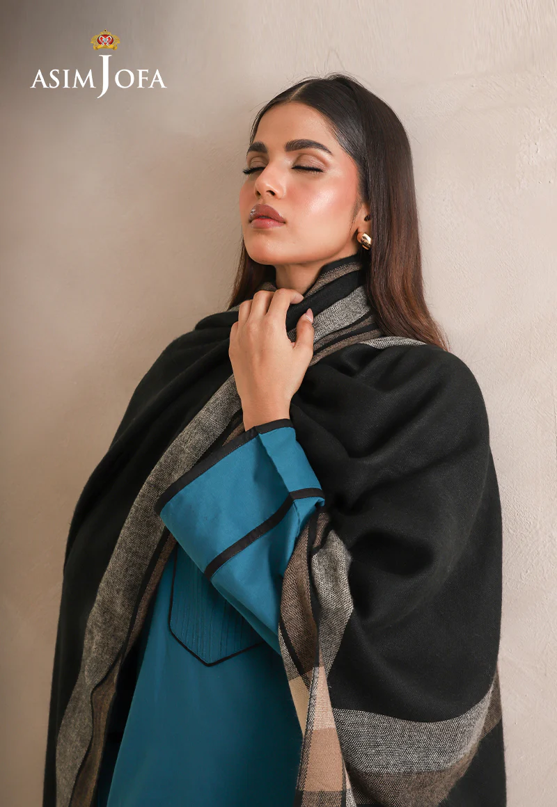 AJHS-05 STRIPED BORDER STOLE 1 PC - Image 2