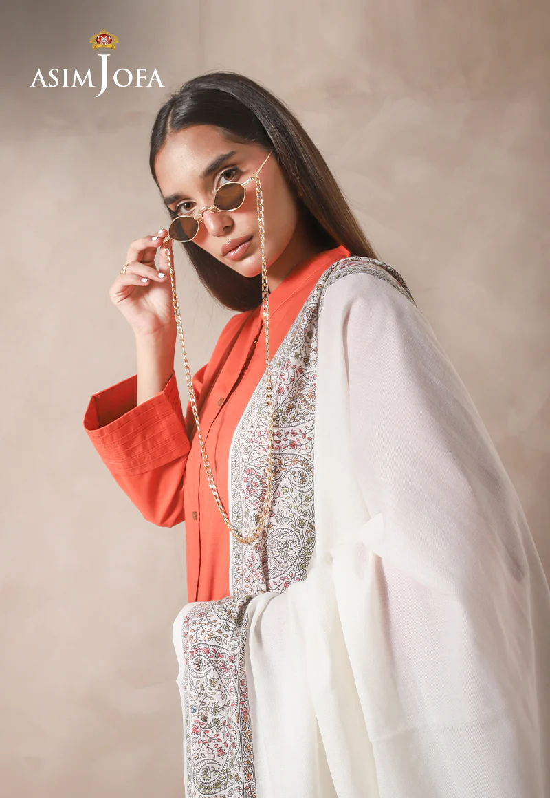 AJHS-13 KASHMIRI HAND EMBROIDERED SHAWL 1 PC - Image 5