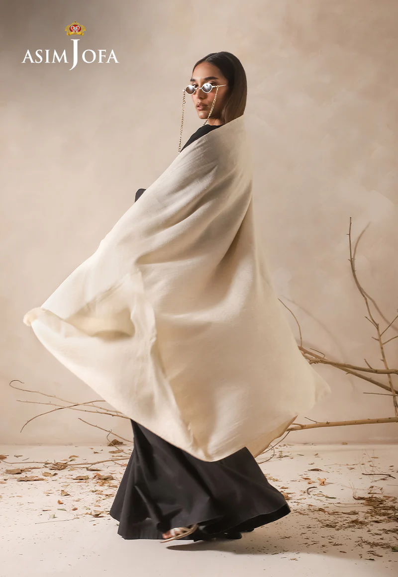 AJHS-21 SELF JACQUARD SHAWL 1 PC - Image 2