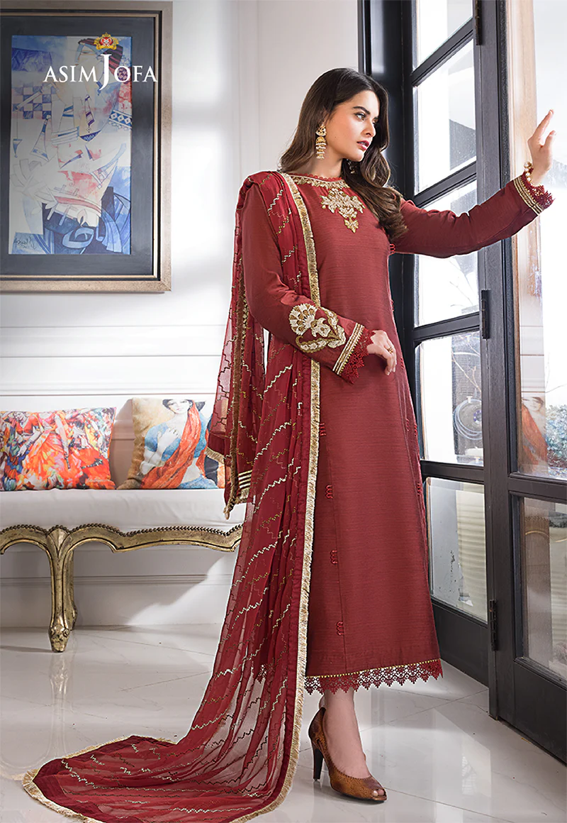 AJIM-12 EMBROIDERED PAPER COTTON 3 PCS - Image 6