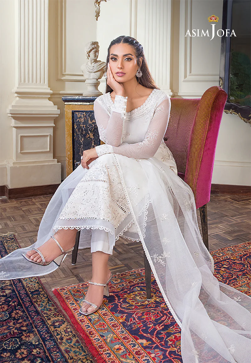 AJIMD-13 EMBROIDERED ORGANZA 3 PCS - Image 3