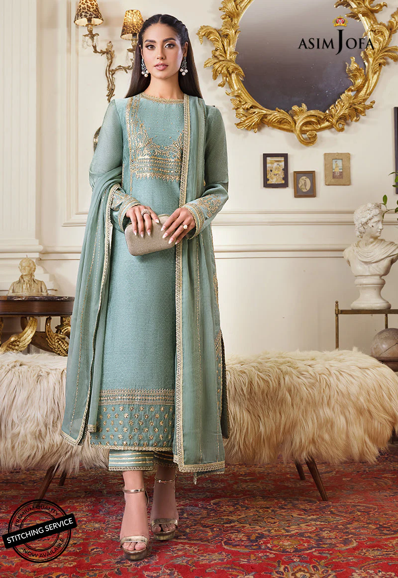 AJIM-21 EMBROIDERED SELF JACQUARD 3 PCS - Image 2
