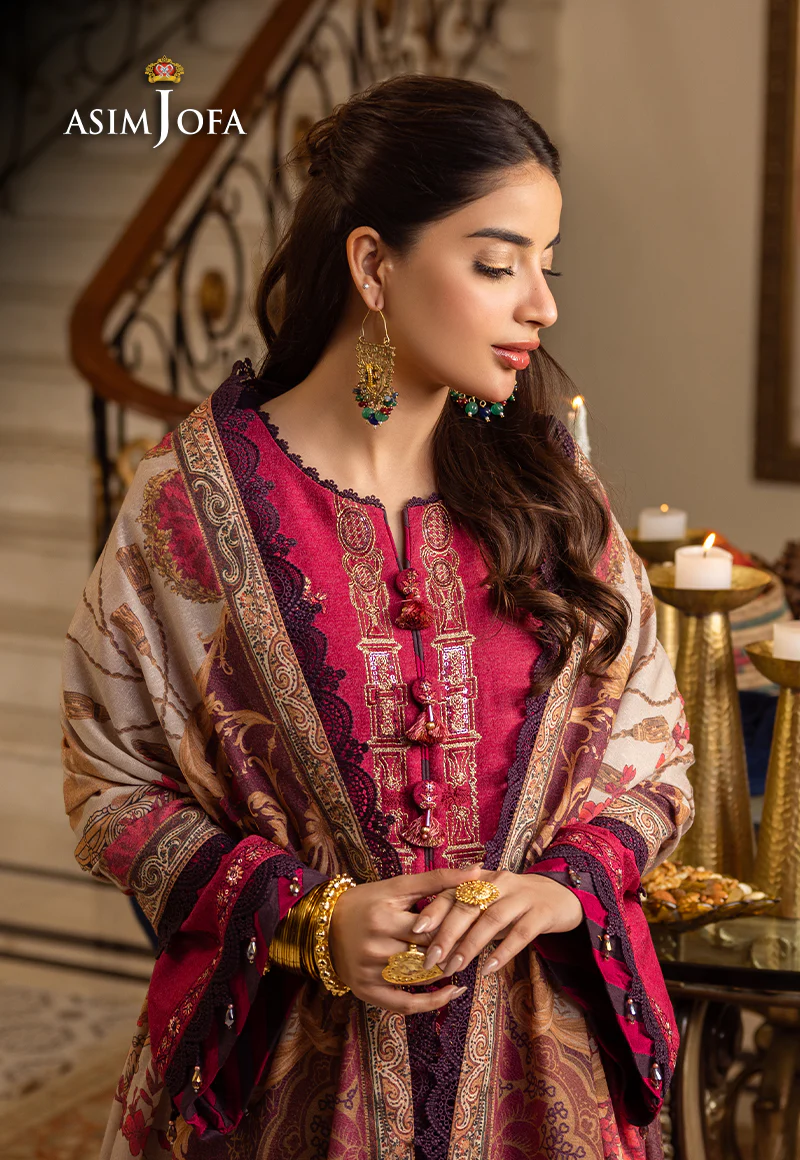 AJIW-04 EMBROIDERED KARANDI 3 PCS - Image 4