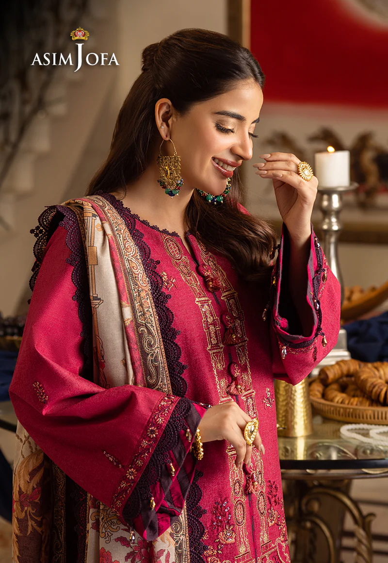 AJIW-04 EMBROIDERED KARANDI 3 PCS - Image 9