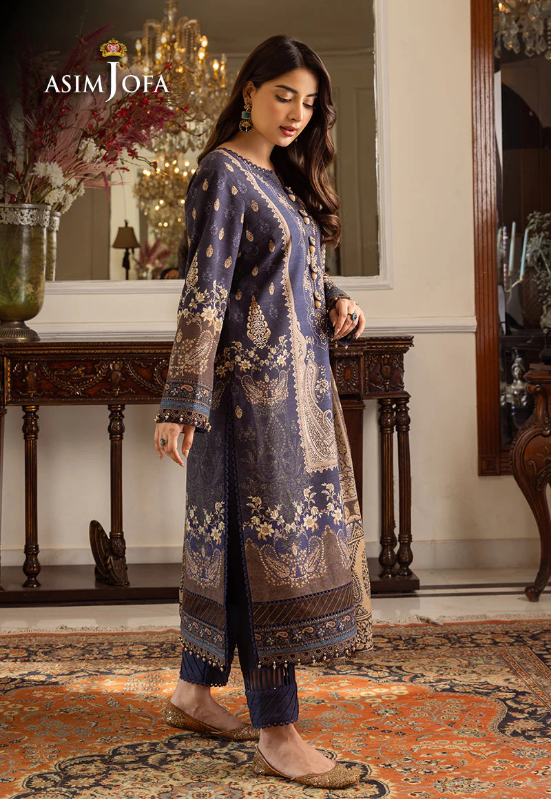 AJIWD-05 PRINTED KHADDAR 3 PCS - Image 8