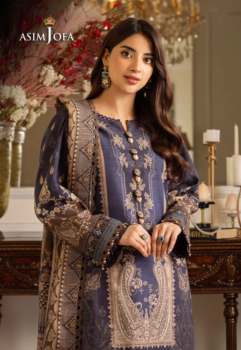 AJIWD-05 PRINTED KHADDAR 3 PCS - Image 9
