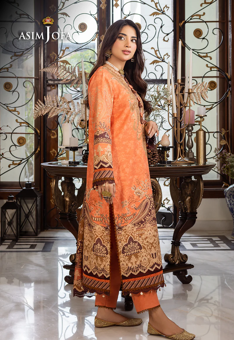 AJIWP-09 PRINTED KHADDAR STITCHED 3 PCS - Image 8