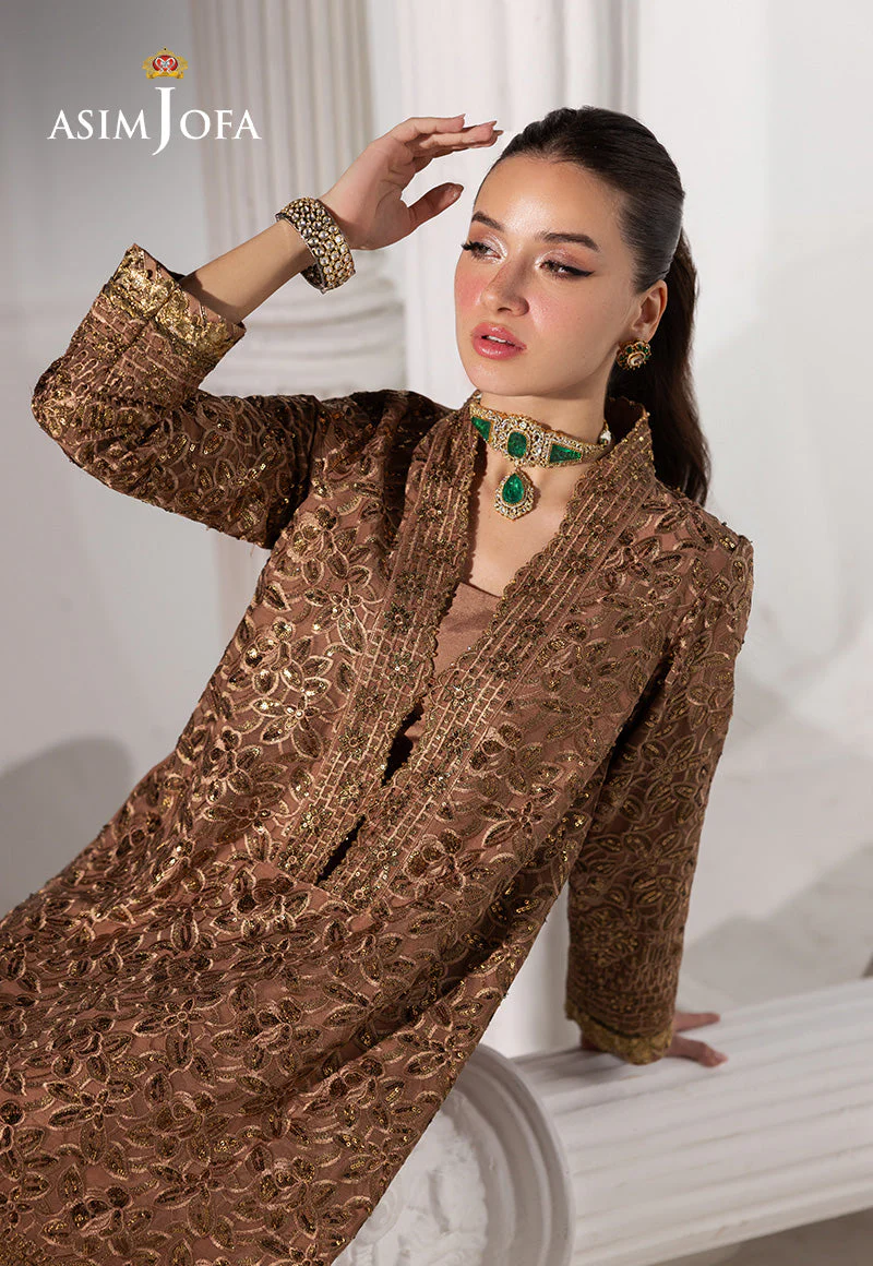 AJIZLD-11 EMBROIDERED CHIFFON Stitched 3 PCS - Image 6