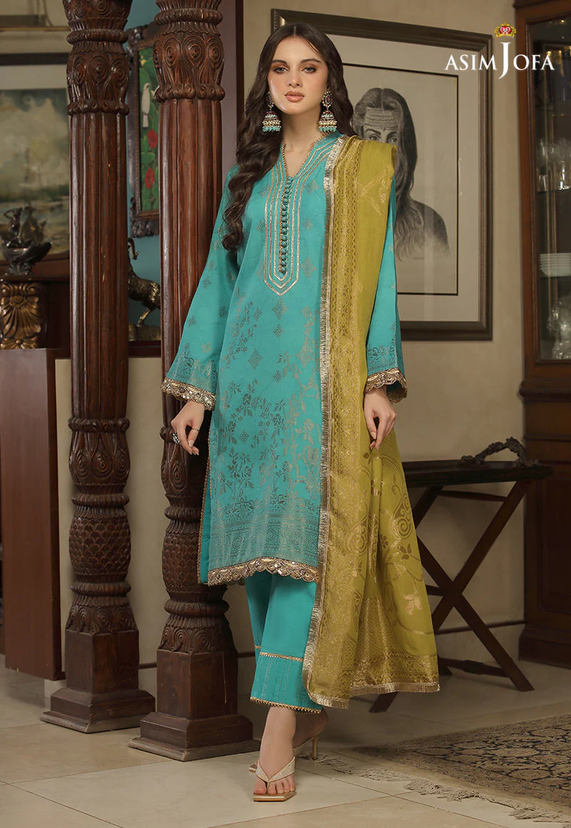 AJJD-08 EMBROIDERED JACQUARD 3 PCS