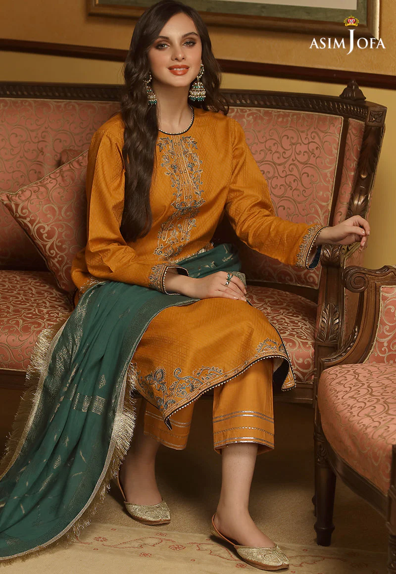 AJJDD-03 EMBROIDERED SELFD-JACQUARD 3 PCS - Image 3