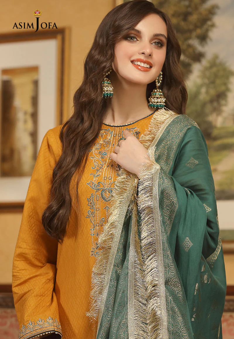 AJJDD-03 EMBROIDERED SELFD-JACQUARD 3 PCS - Image 4