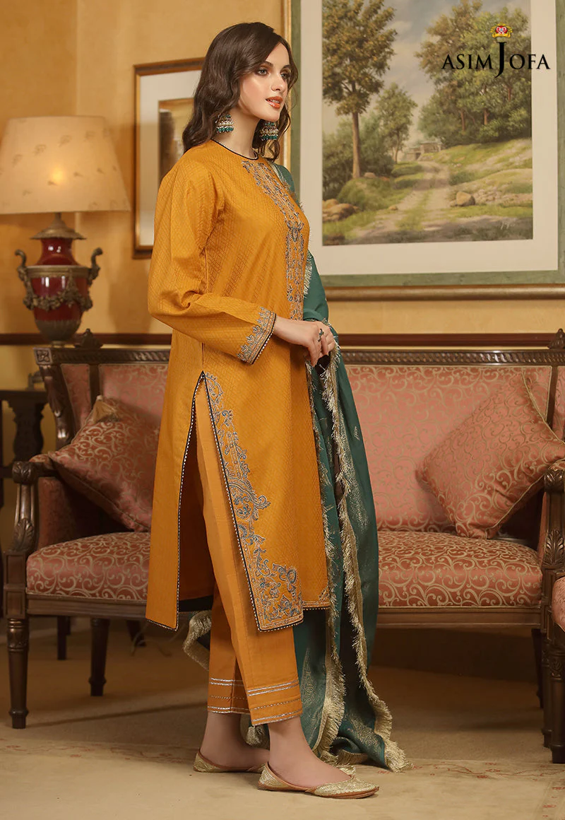 AJJDD-03 EMBROIDERED SELFD-JACQUARD 3 PCS - Image 5