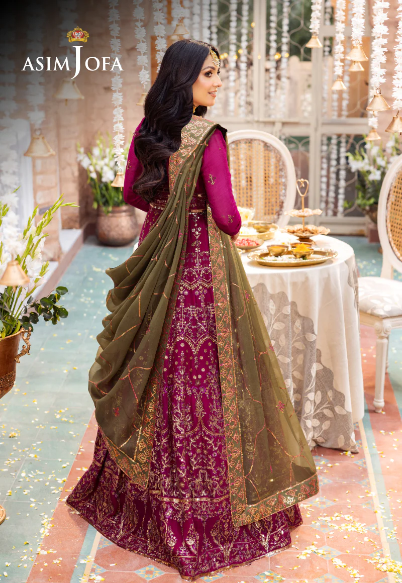 AJJJB-09 EMBROIDERED CHIFFON STITCHED 3 PCS - Image 2