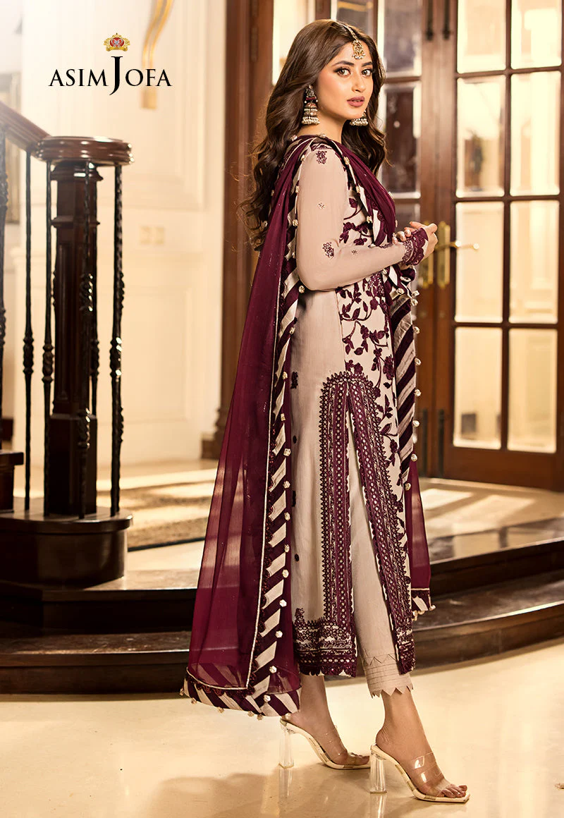 AJJMD-11 EMBROIDERED CHIFFON 3 PCS - Image 3
