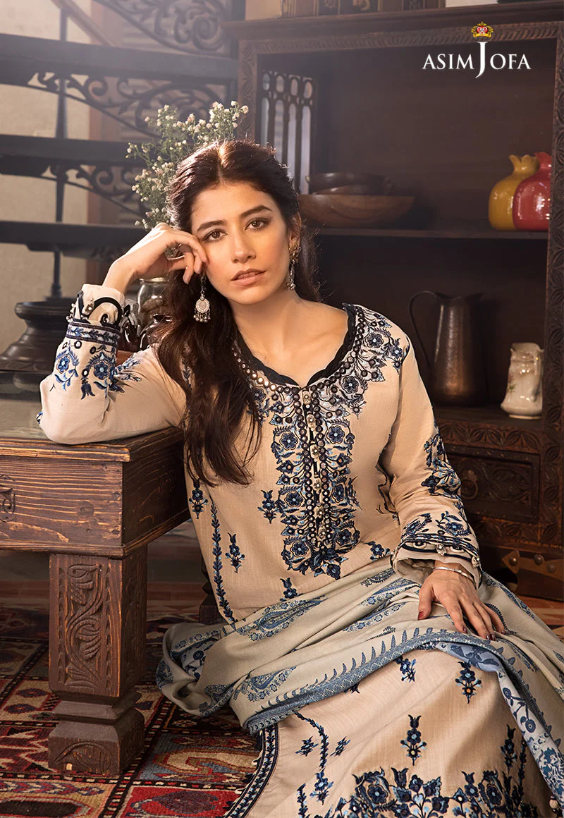 AJK-12 EMBROIDERED COTTON SLUB CROSSHATCH 3 PCS - Image 8