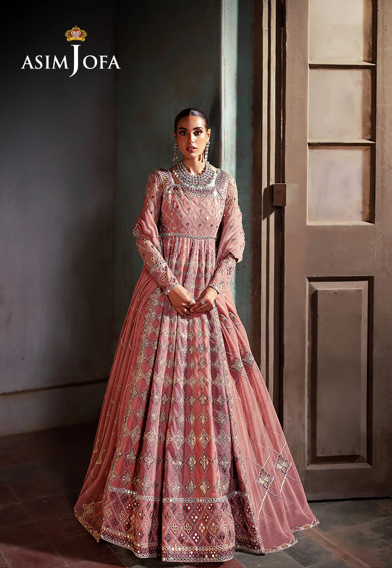 AJKBB-03 EMBROIDERED NET STITCHED 3 PCS