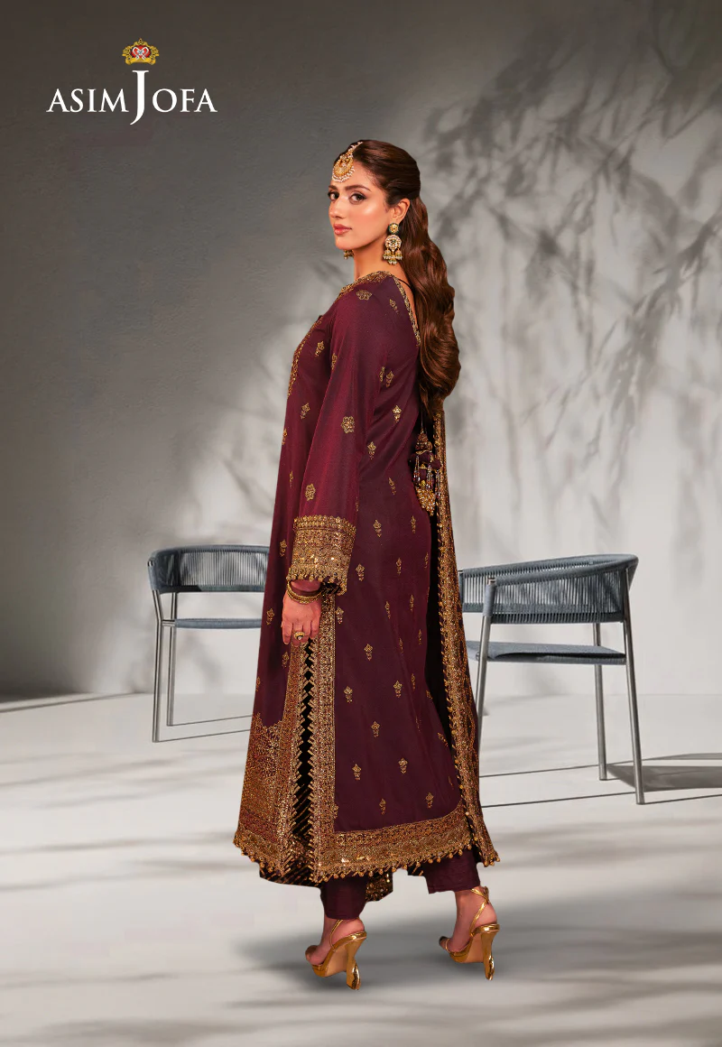 AJKK-01 EMBROIDERED TWISTED SILK 3 PCS - Image 2