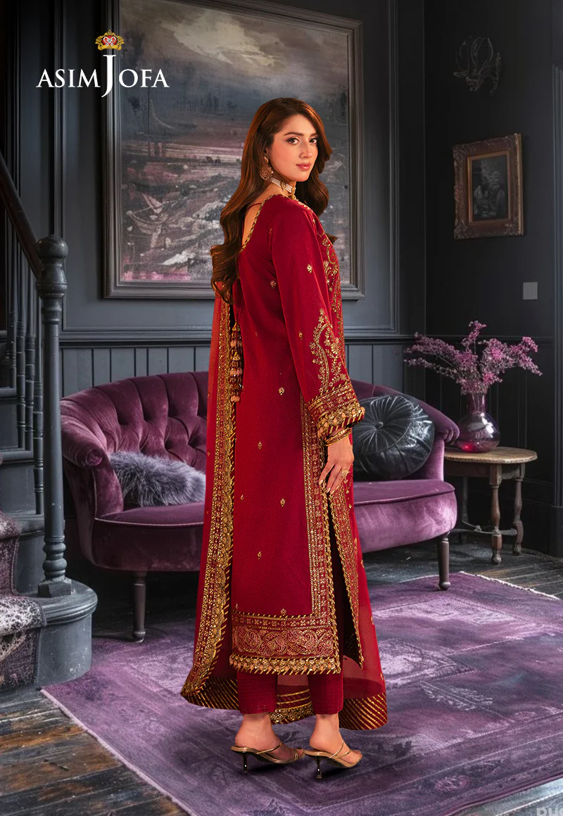 AJKK-19 EMBROIDERED TWISTED SILK 3 PCS - Image 2
