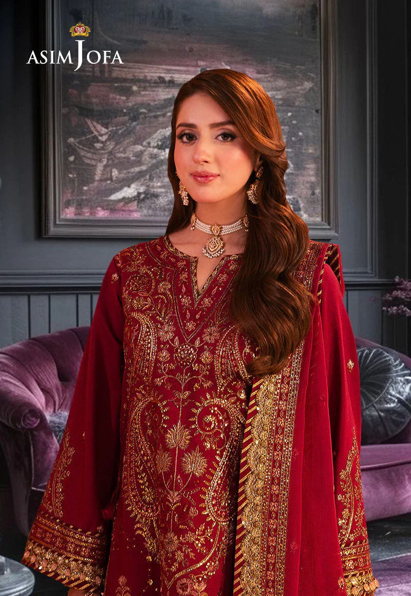 AJKKD-19 EMBROIDERED STITCHED 3 PCS - Image 3