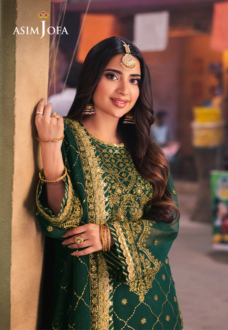 AJKK-22 EMBROIDERED CHIFFON 3 PCS - Image 4