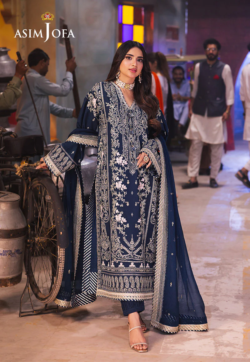 AJKK-25 EMBROIDERED TWISTED SILK 3 PCS - Image 3
