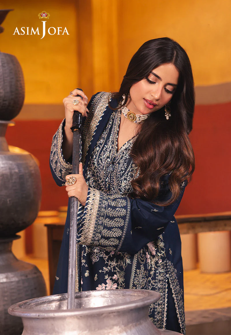 AJKK-25 EMBROIDERED TWISTED SILK 3 PCS - Image 8