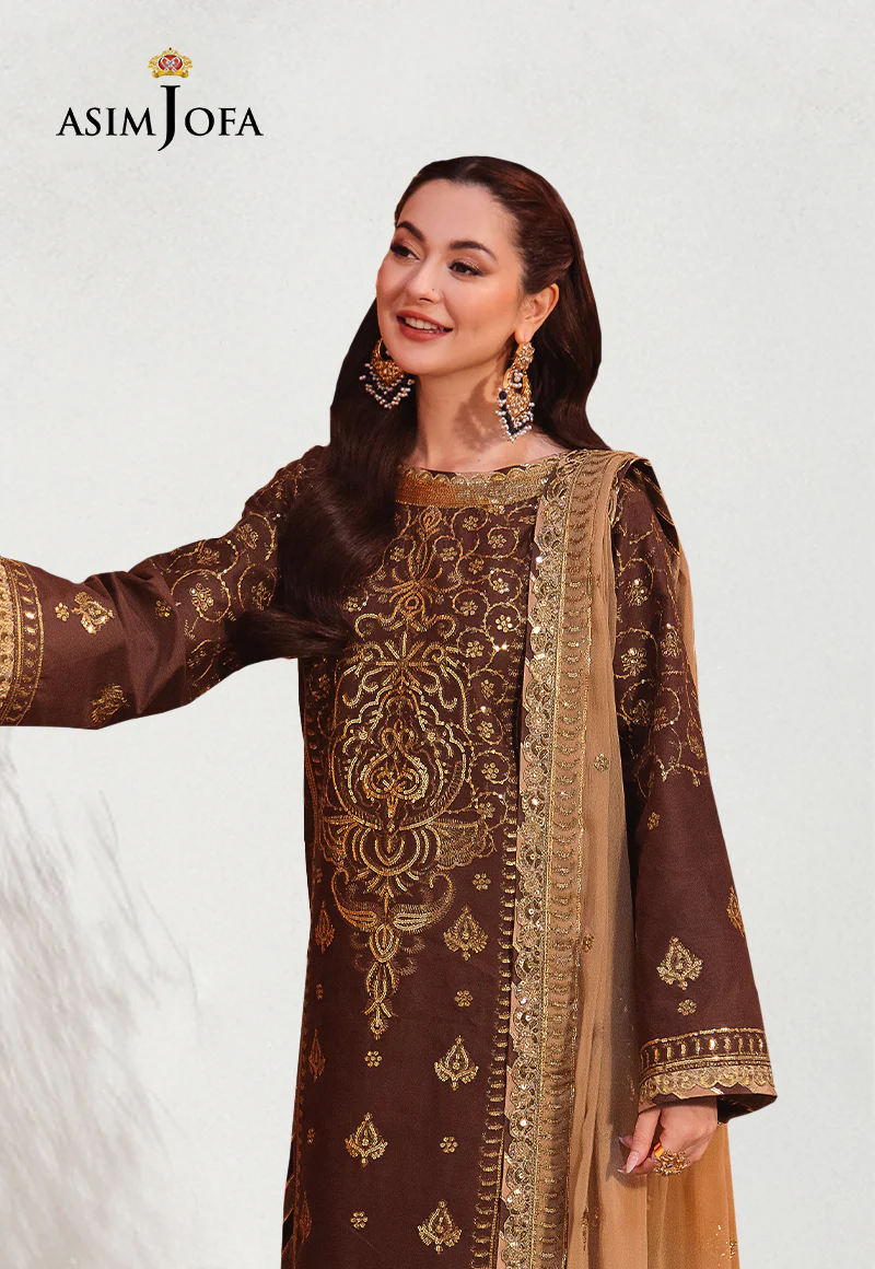 AJKK-26 EMBROIDERED TWISTED SILK 3 PCS - Image 2