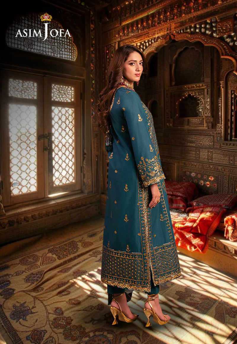 AJKK-27 EMBROIDERED TWISTED SILK 3 PCS - Image 2