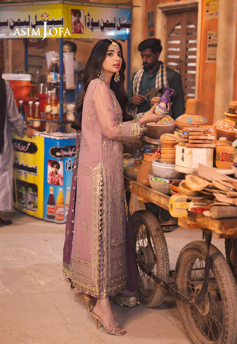AJKKD-04 EMBROIDERED CHIFFON STITCHED 3 PCS - Image 10