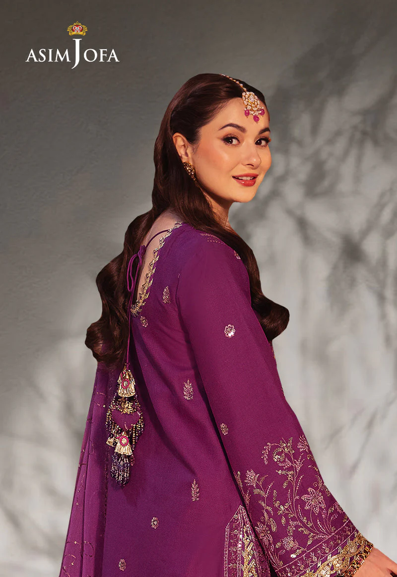 AJKKD-07 EMBROIDERED TWISTED SILK STITCHED 3 PCS - Image 3