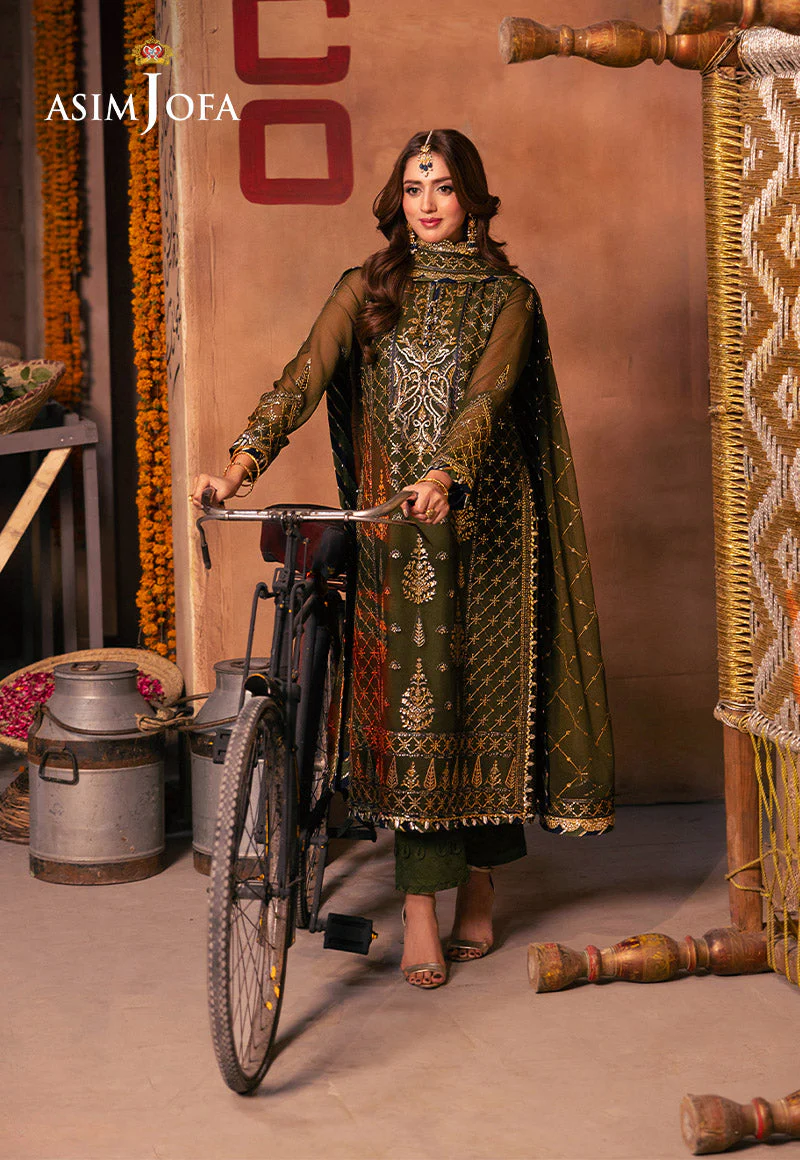 AJKKD-16 EMBROIDERED STITCHED 3 PCS - Image 5