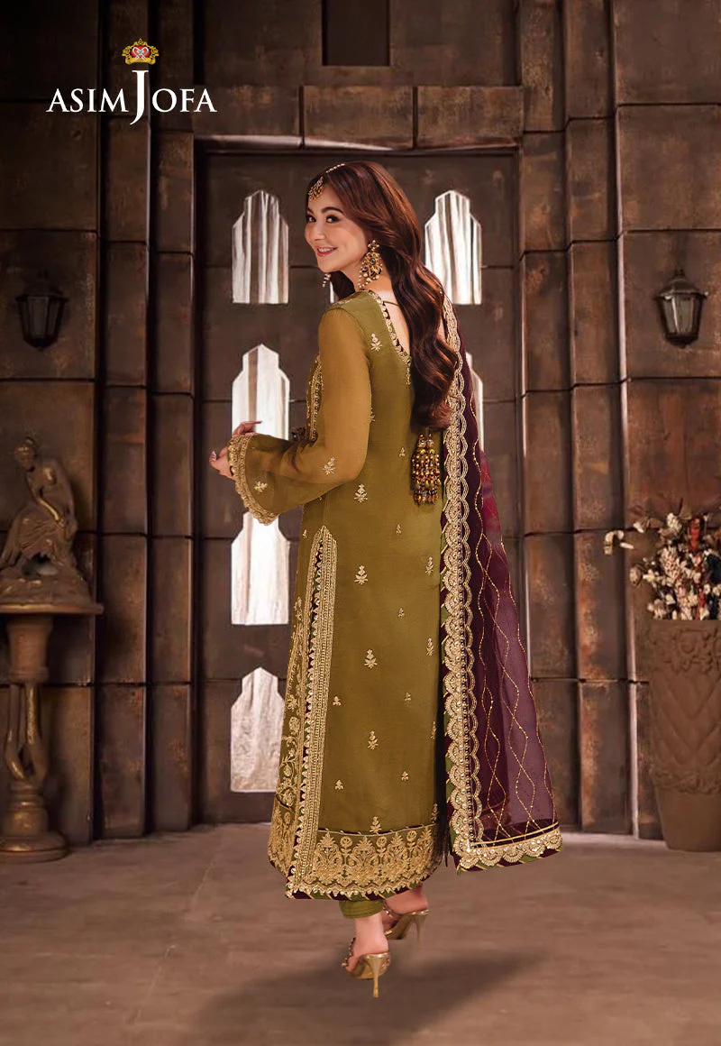 AJKKD-23-XS EMBROIDERED CHIFFON 3 PCS - Image 2