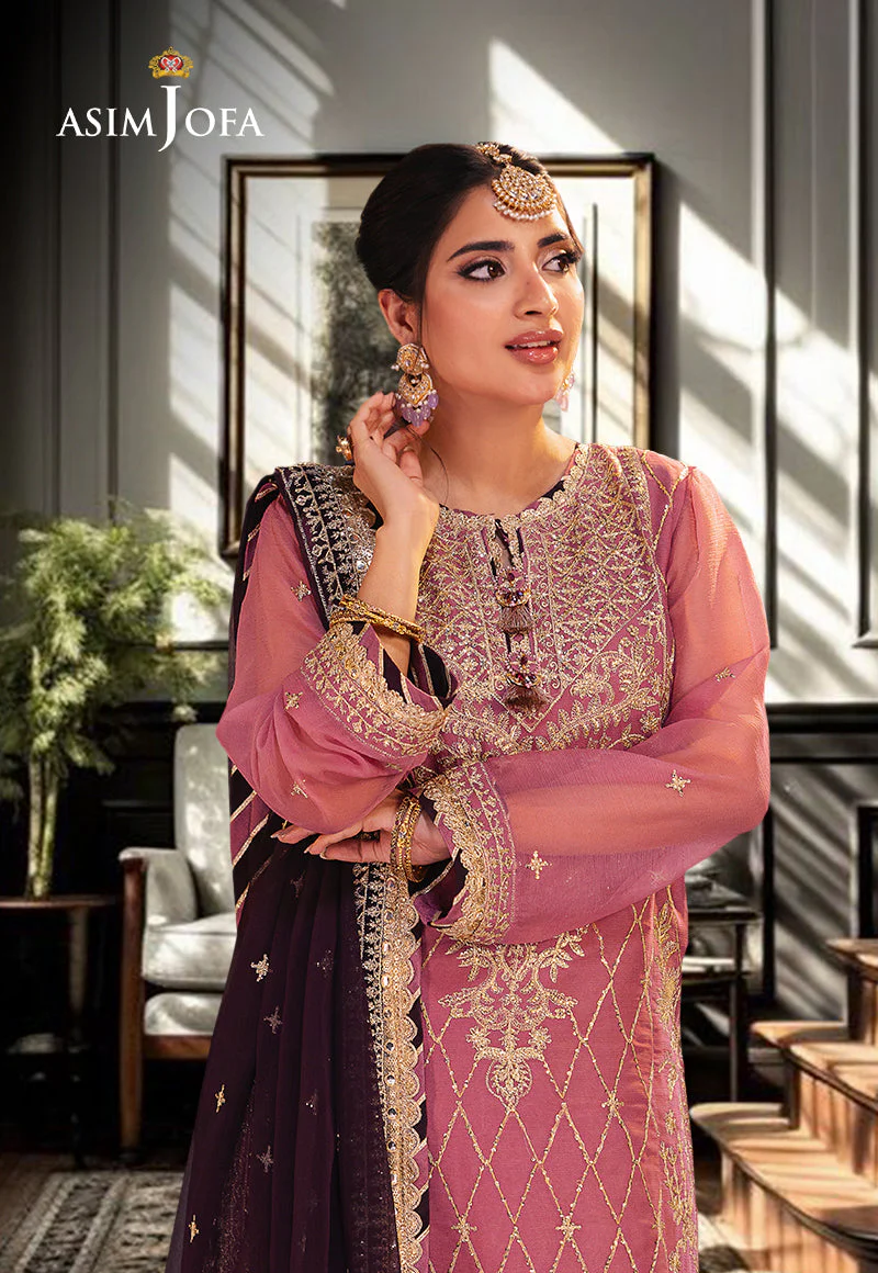 AJKKD-24-XS EMBROIDERED CHIFFON 3 PCS - Image 2