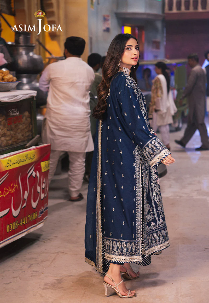 AJKKD-25-XS EMBROIDERED TWISTED SILK 3 PCS - Image 10